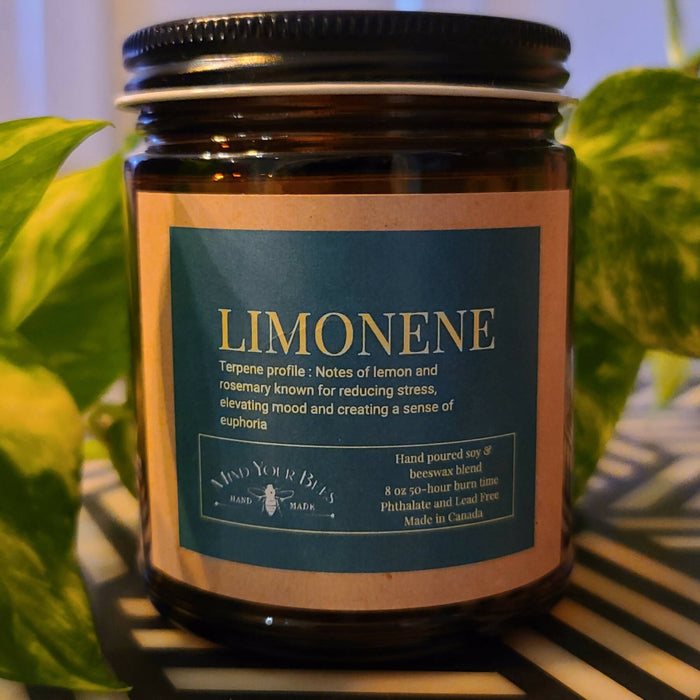 Mind Your Bees - Caryophyllene Terpene Inspired Luxury Candle Candles Mind Your Bees Limonene