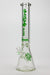 16" MGM glass / 9 mm / beaker glass water bong-Clear-Green - One Wholesale