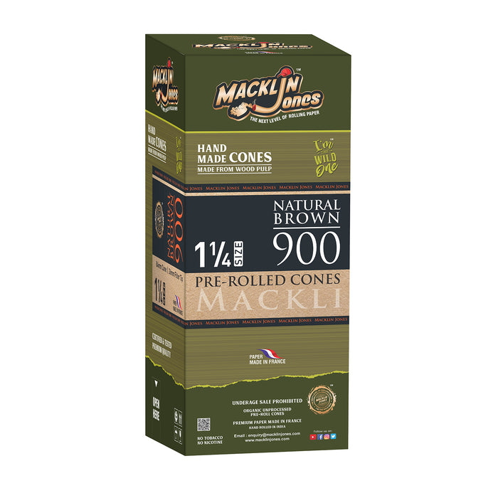 Macklin Jones - Natural Brown 1 1/4 Pre-Rolled cones Tower 900