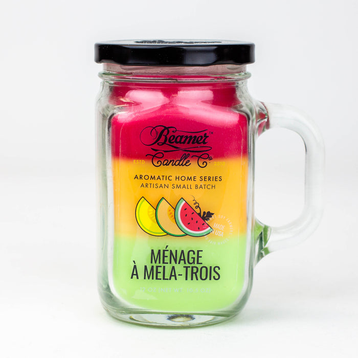 Beamer Candle Co. Ultra Premium Jar Aromatic Home Series candle-Menage A Mela-Trois - One Wholesale