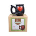 embossed red heart mug - white inside Quartz hand pipe Roast and Toast Gifts