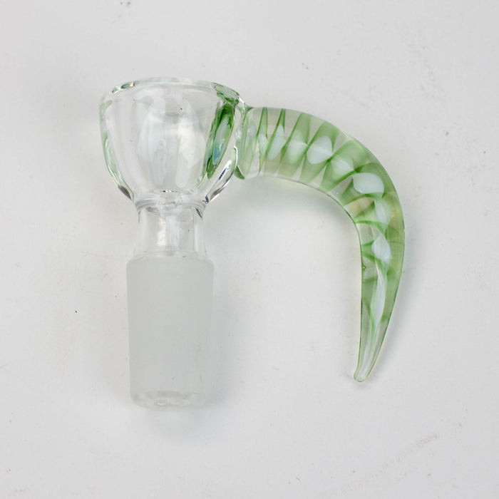Thick bowl with horn handle Bowl · Popper ONE Green