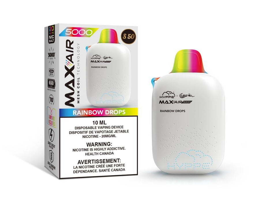 Hyppe x Genie MAX-AIR 5000 Display of 120 Starter Kit Federal Excise Tax ONE
