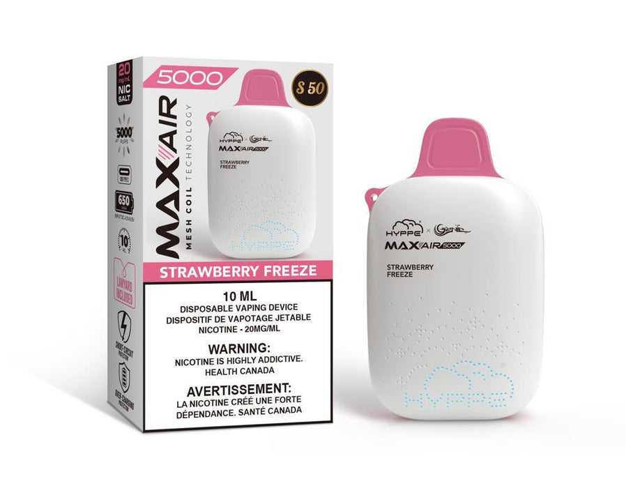 Hyppe x Genie MAX-AIR 5000 Display of 120 Starter Kit Federal Excise Tax ONE