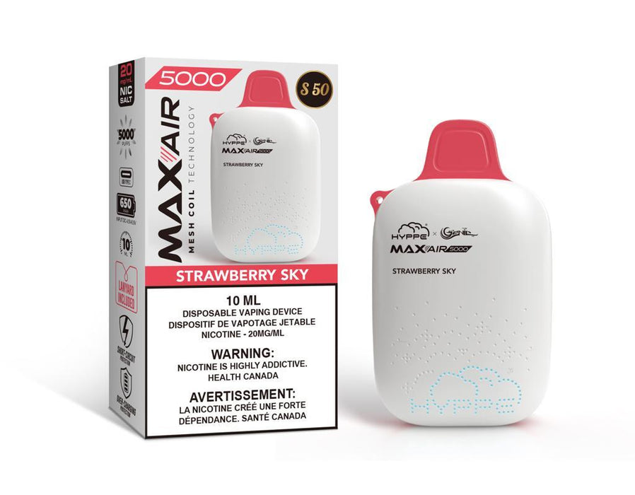 Hyppe x Genie MAX-AIR 5000 Display of 120 Starter Kit Federal Excise Tax ONE