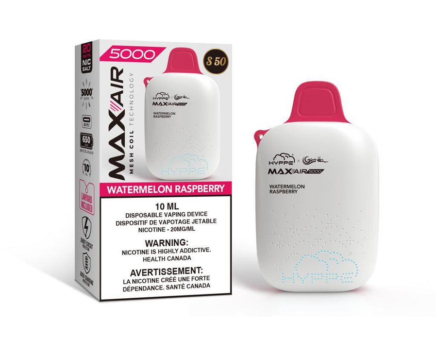 Hyppe x Genie MAX-AIR 5000 Display of 120 Starter Kit Federal Excise Tax ONE