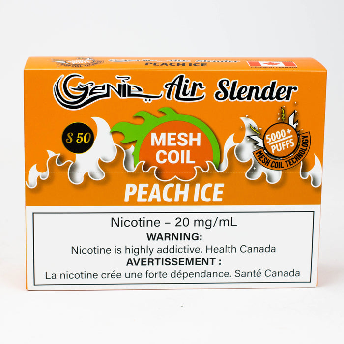 Genie Air Slender Mesh Coil disposable 5000 Puff Pod 20 mg/mL