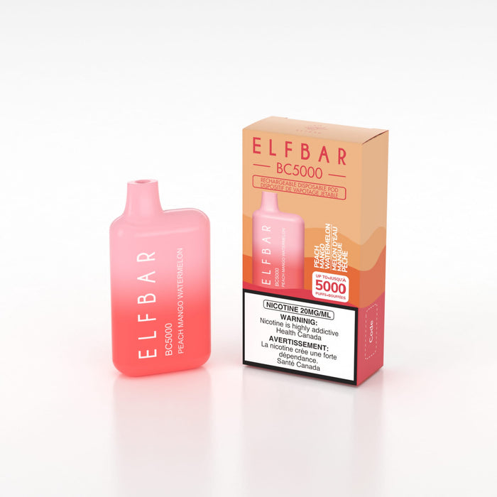 ELF BAR BC5000 Puff Disposable Vape 20 mg/mL Box of 10