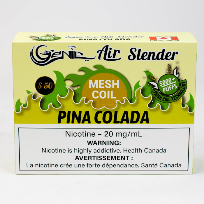 Genie Air Slender Mesh Coil disposable 5000 Puff Pod 20 mg/mL