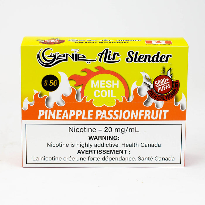 Genie Air Slender Mesh Coil disposable 5000 Puff Pod 20 mg/mL