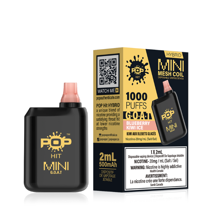 Pop Box Mini 1000 Disposable Vape Device Box of 10