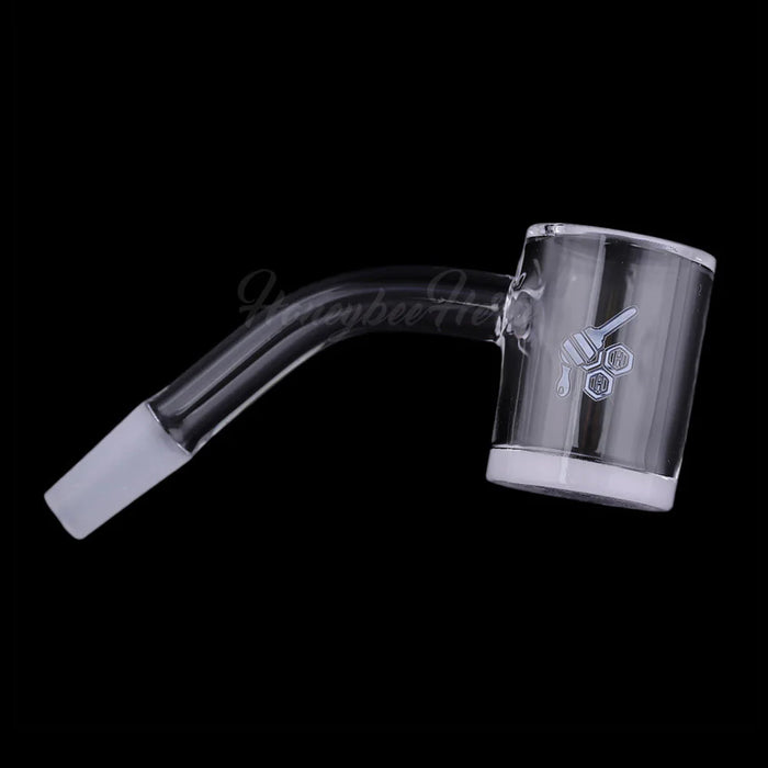 Honeybee Herb - HONEY & MILK BEVEL QUARTZ BANGER - 45° DEGREE | YL Banger · Oil Burner Honeybee Herb 10mm Male