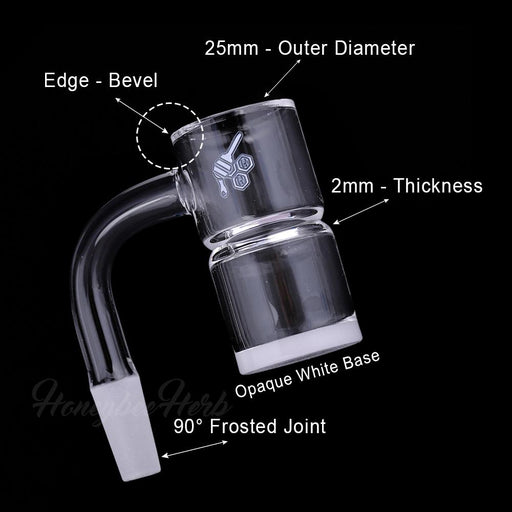 Honeybee Herb - HONEY & MILK BEVEL SPLASH BUCKET Banger Bongs Accessories Honeybee Herb