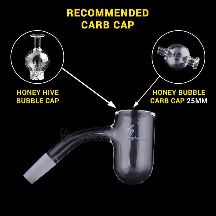 Honeybee Herb - HONEY BEVEL DEEP BOWL | BL - 45° DEGREE Banger Bowl · Banger · Oil Burner Honeybee Herb