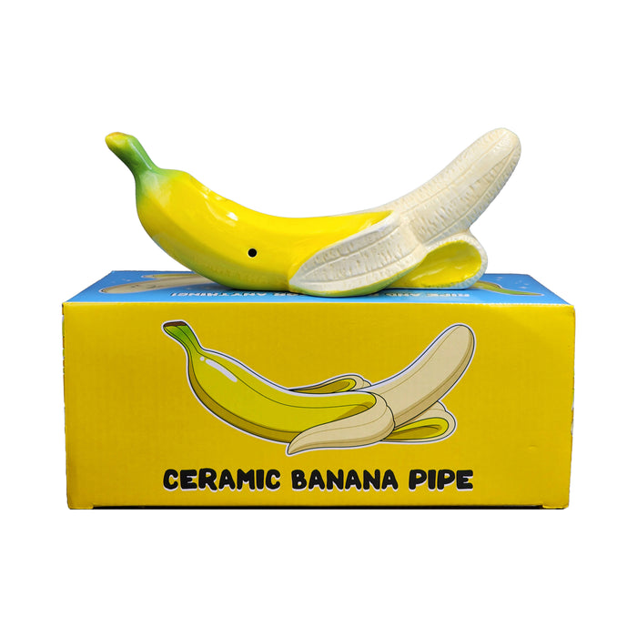 banana pipe - curvy tropical fruit pipe Ceramic Pipe Roast and Toast Gifts