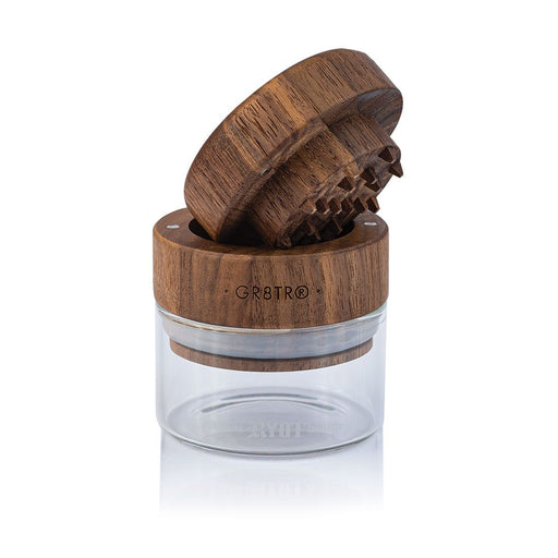 RYOT-Kannastor Wood GR8TR Grinder with Jar Body Storage ONE