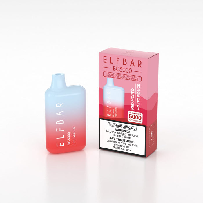 ELF BAR BC5000 Puff Disposable Vape 20 mg/mL Box of 10