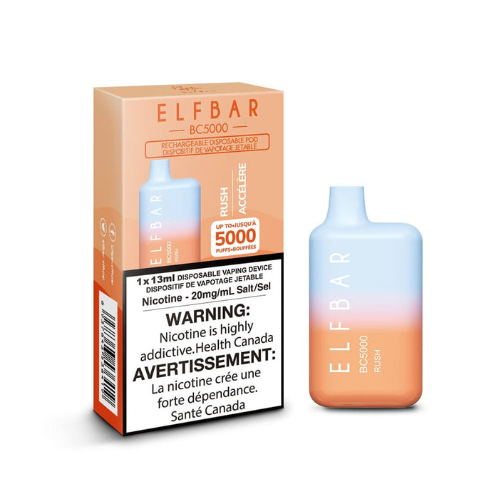 ELF BAR BC5000 Puff Disposable Vape 20 mg/mL Box of 10