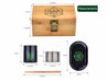 Vintage Stash Box Bundle - Ancient Symbol Design - Grinder - Rolling Tray - Airtight & UV Protecting Glass Jar - Accessory Gift Kit - Secure Storage Box - Lock & Key - Leaf-Way Brand Accessories- - One Wholesale