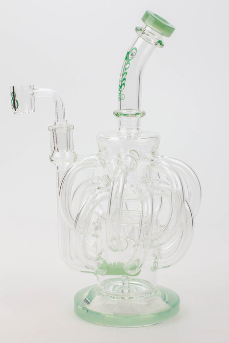 10" SOUL Glass/2-in-1/ten tube/ inline diffuser recycler [S2070]- - One Wholesale