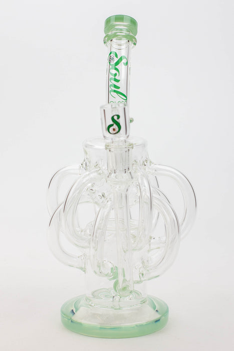 10" SOUL Glass/2-in-1/ten tube/ inline diffuser recycler [S2070]- - One Wholesale