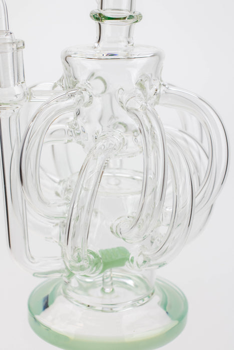 10" SOUL Glass/2-in-1/ten tube/ inline diffuser recycler [S2070]- - One Wholesale