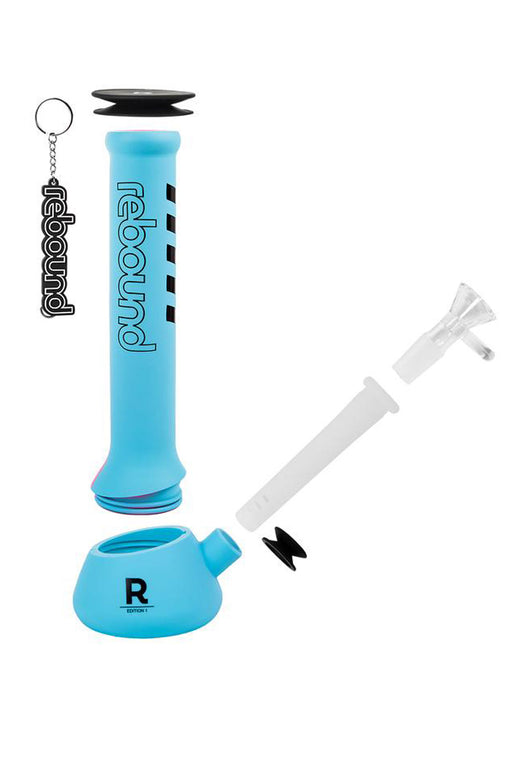 Rebound 14" Silicone Waterpipe Beaker Glass Bong ONE