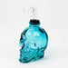 Soft Glass Skull oil bong Rig Canadian Distributor Blue