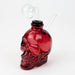 Soft Glass Skull oil bong Rig Canadian Distributor Dark Red