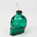 Soft Glass Skull oil bong Rig Canadian Distributor Lake Green