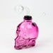 Soft Glass Skull oil bong Rig Canadian Distributor Pink