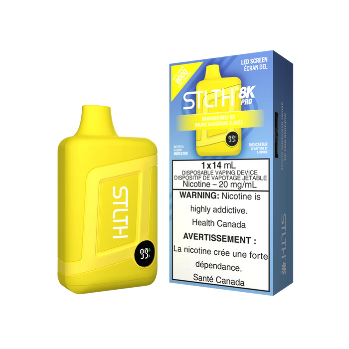 [ON] STLTH 8K PRO Disposable 20mg Box of 5 Ontario Excise Tax ONE HAWAIIAN MIST ICE