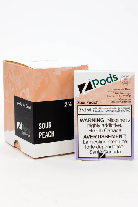 ZPOD S-Compatible Pods Box of 5 packs (20 mg/mL)-Sour Peach - One Wholesale