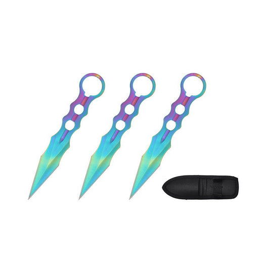 Throwing Knives with Nylon Sheath [T00109Col] Throwing Knife Canadian Distributor