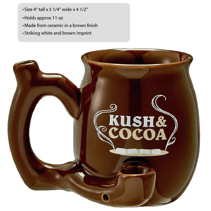 ROAST AND TOAST "KUSH AND COCOA" BROWN PIPE MUG