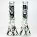 14" Gorilla Glow in the Dark Beaker 7mm Glass Bong JJ Distribution