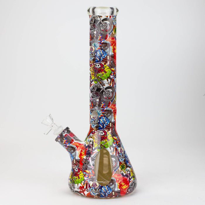 14" Graffiti Wrap Water pipe 9mm Bongs JJ Distribution