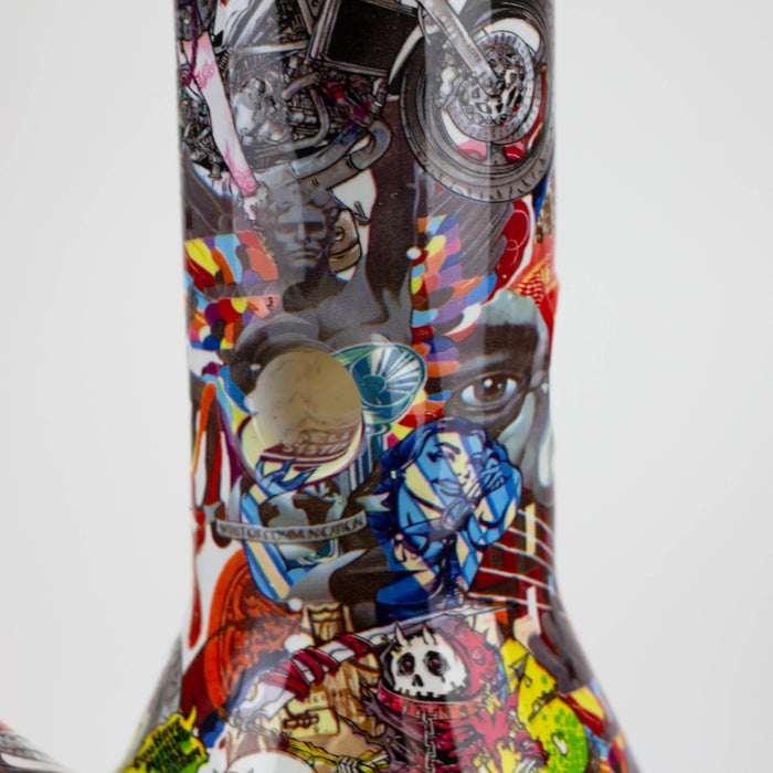 14" Graffiti Wrap Water pipe 9mm Bongs JJ Distribution