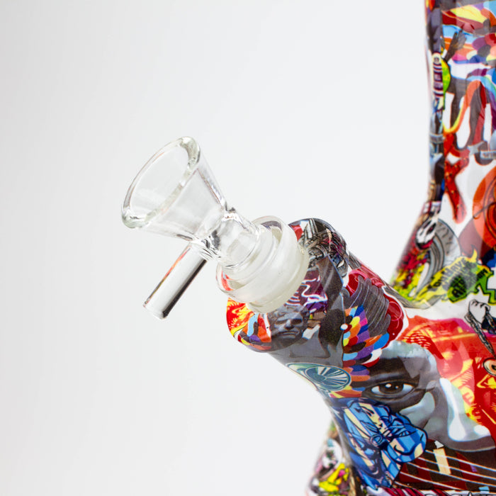 14" Graffiti Wrap Water pipe 9mm Bongs JJ Distribution