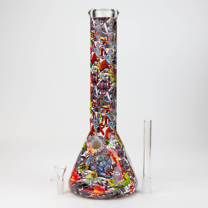 14" Graffiti Wrap Water pipe 9mm Bongs JJ Distribution