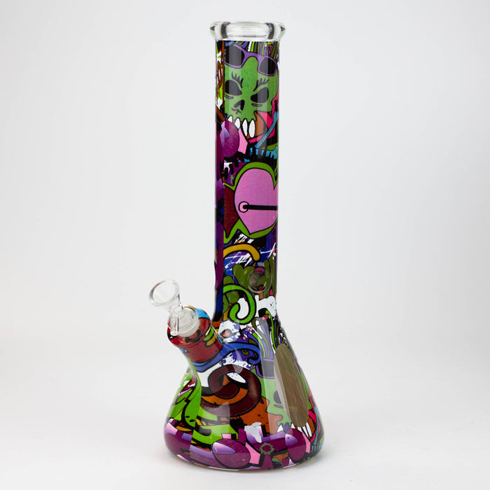 14" Graffiti Wrap Water pipe 9mm Bongs JJ Distribution B-Groovy