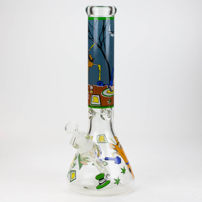 14” Scooby Water Pipe 7mm Glass Bong JJ Distribution Torch