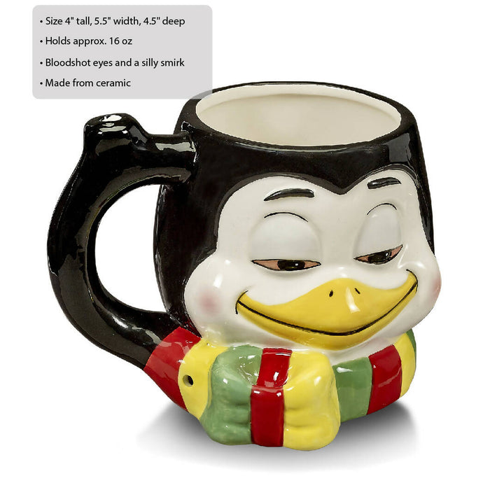 STONED PENGUIN pipe mug Mug Pipe Roast and Toast Gifts