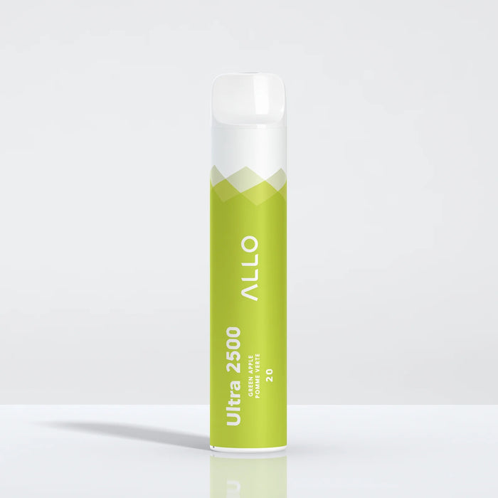 ALLO ULTRA 2500 DISPOSABLE BOX OF 5 Disposable Vape ONE Green Apple