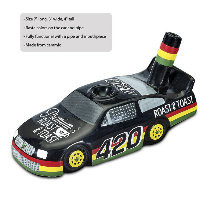 Race Car pipe Quartz hand pipe Roast and Toast Gifts