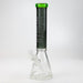 WENEED®-15" Skele Owl Beaker 9mm Bongs WENEED® Green/Black