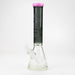 WENEED®-15" Skele Owl Beaker 9mm Bongs WENEED® Pink/Black