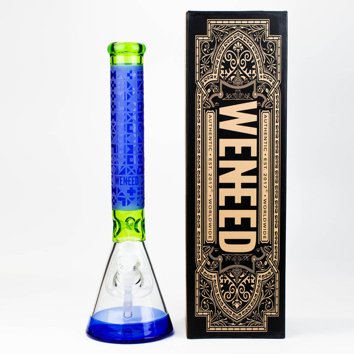 WENEED®-18" Cipher Text Beaker 7mm Bongs WENEED®