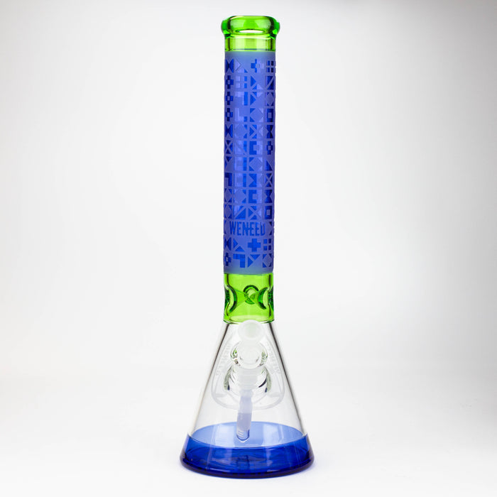 WENEED®-18" Cipher Text Beaker 7mm Bongs WENEED®