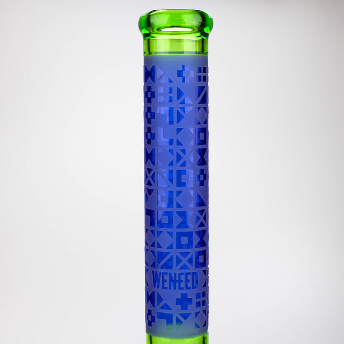 WENEED®-18" Cipher Text Beaker 7mm Bongs WENEED®